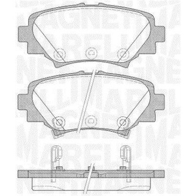Kit pastiglie freno, Freno a disco MAGNETI MARELLI 363916060809