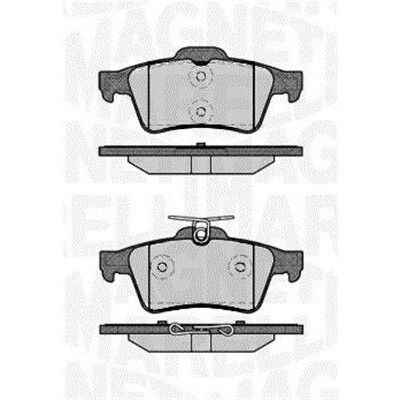 Kit pastiglie freno, Freno a disco MAGNETI MARELLI 363916060821
