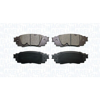 Kit pastiglie freno, Freno a disco MAGNETI MARELLI 363916061126