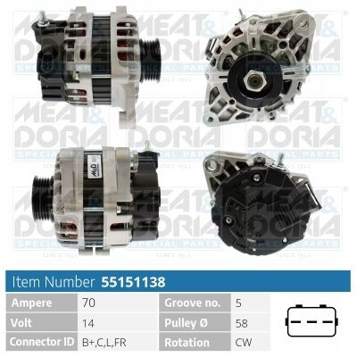 Alternatore MEAT &amp; DORIA 55151138