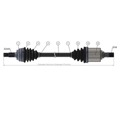 Albero motore/Semiasse