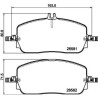 Kit pastiglie freno HELLA 8DB 355 044-321