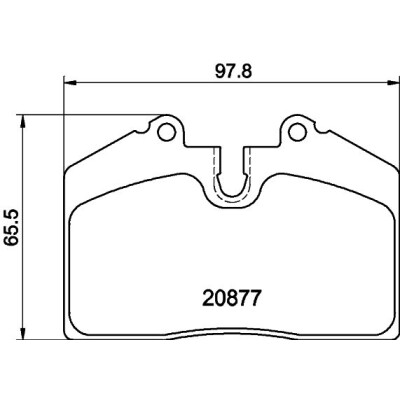 Set di pastiglie freno HELLA 8DB 355 046-801