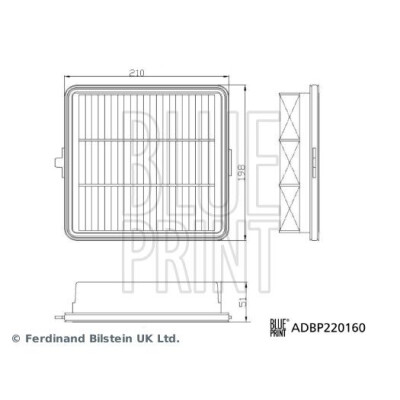Filtro aria Blueprint ADBP220160