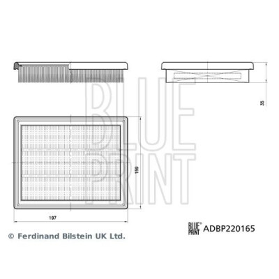 Filtro aria BLUEPRINT ADBP220165