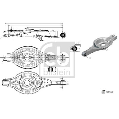 Braccio oscillante, Sospensione ruota