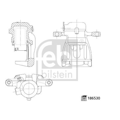Pinza freno FEBI BILSTEIN 186530