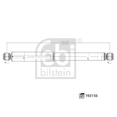 Ammortizzatore FEBI BILSTEIN 193156