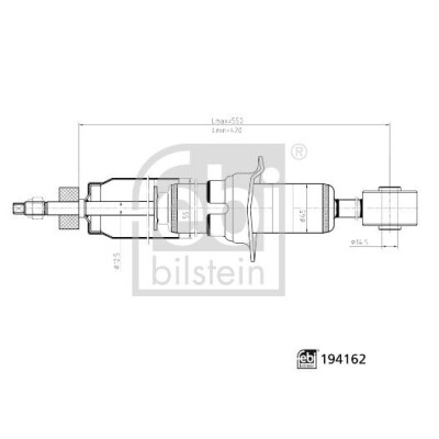 Ammortizzatore FEBI BILSTEIN 194162