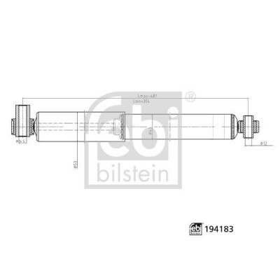 Ammortizzatore FEBI BILSTEIN 194183