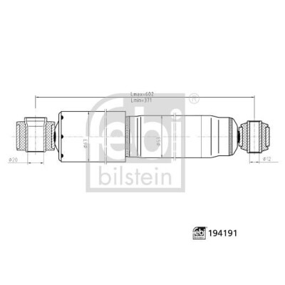 Ammortizzatore FEBI BILSTEIN 194191