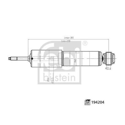 Ammortizzatore FEBI BILSTEIN 194204