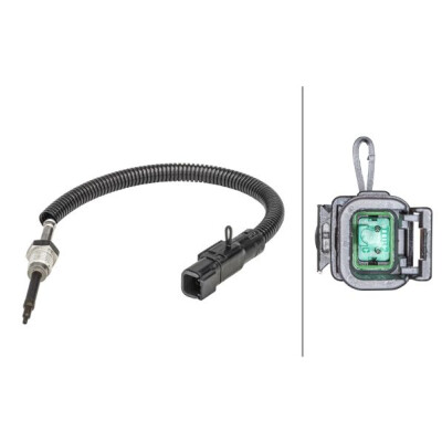 Sensore, temperatura gas di scarico HELLA 6PT 358 181-351