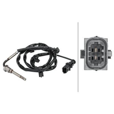 Sensore, temperatura gas di scarico HELLA 6PT 358 181-401