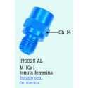 RIDUZIONE MF 10X1 alluminio Rosso