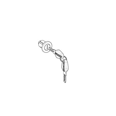 SHAD 203076R set cilindro e chiave nero