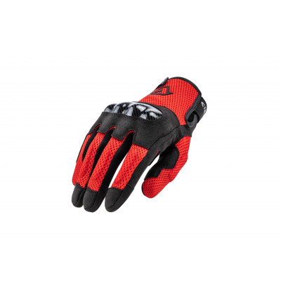 GUANTI CE RAMSEY Nero Rosso L