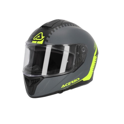 CASCO KRAPON 2206 GRIGIO E GIALLO XS