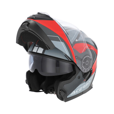 SEREL 2206 casco grigio e rosso taglia S