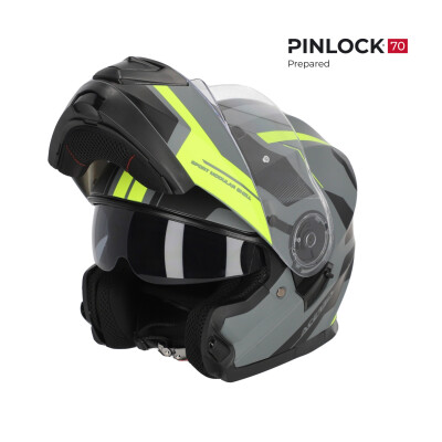 Casco Serel 2206 Nero Fluor Giallo M