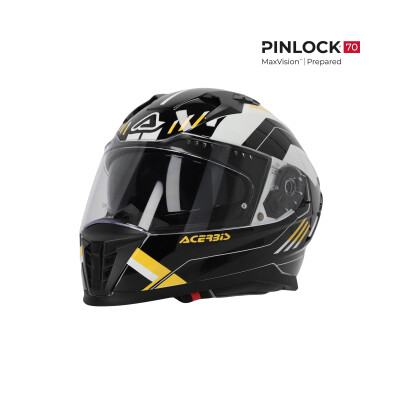 CASCO X-WAY GRAPHIC NERO GIALLO L