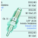 ADATTATORE MASCHIO RECUPERABILE 10X1