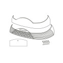 Catadiottrico rosso per moto SHAD SH46 D1 valigie