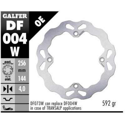 Disco fisso GALFER Wave 256x4mm