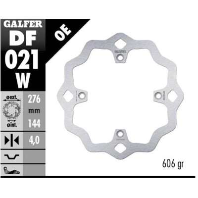GALFER Wave Disco Fisso 276x4mm