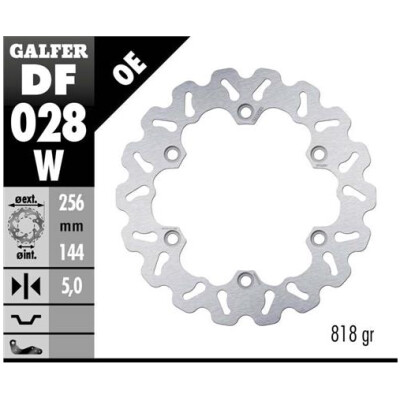 Disco fisso GALFER Wave 256x5mm DF028W