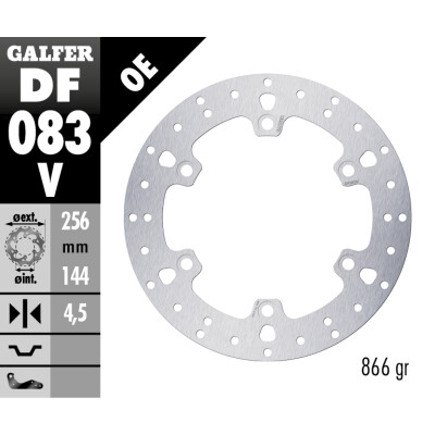 Disco freno fisso Galfer 256X4.5MM