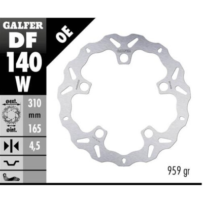 Disco fisso GALFER Wave 310x4,5mm