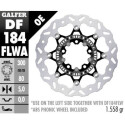 Disco flottante GALFER Wave (acciaio) 300x5mm PHON