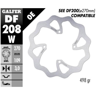 GALFER Wave Fixed Disc su misura 270x3mm