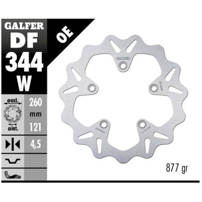 Disco fisso GALFER Wave 260x4,5mm