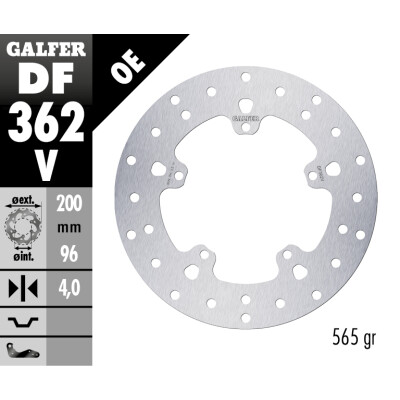 Disco freno fisso Galfer 200X4MM