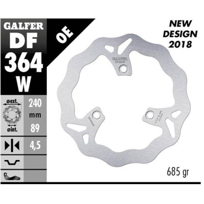 Disco fisso GALFER Wave 240x4,5mm