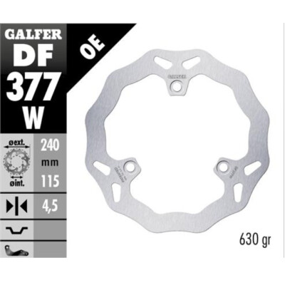 DISCO ONDA FISSO 240X4.5MM
