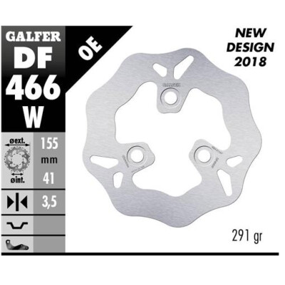 Disco fisso GALFER Wave 155x3,5mm
