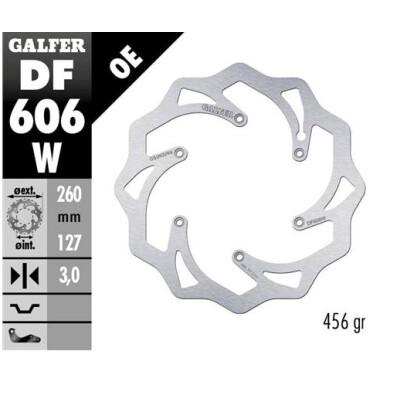 Disco fisso GALFER Wave 260x3,2mm DF606W