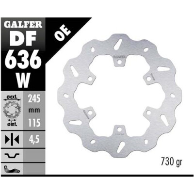Disco fisso GALFER Wave 243,5x4,5mm