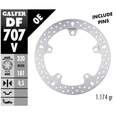 GALFER Disco fisso tondo 320x4,5mm