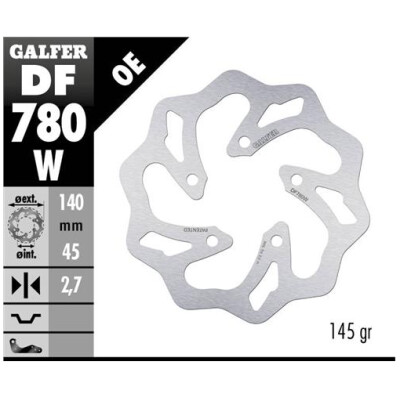 Disco fisso GALFER Wave 140x2,7mm