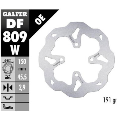 Disco fisso GALFER Wave 150x2,9mm DF809W