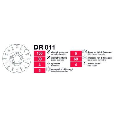 Dischi freno anteriori Peugeot Zenith - DR011