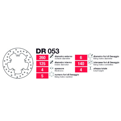 Dischi freno anteriori-posteriori Piaggio vari - DR053
