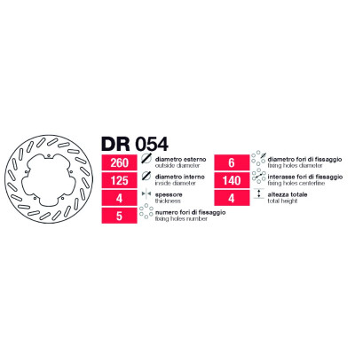Dischi freno anteriori-posteriori Grimeca Piaggio - DR054