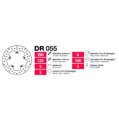 Grimeca Delt Piaggio X8-X9 Disc - DR055