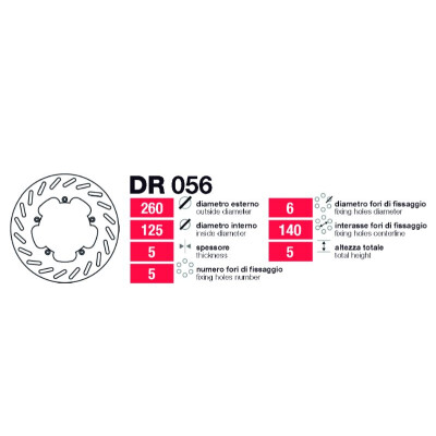 Grimeca Delt Piaggio X8-X9 Disc - DR056