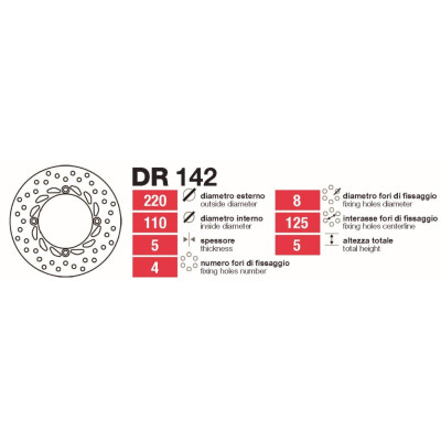 Dischi freno posteriori Ducati 748-996 916 - DR142